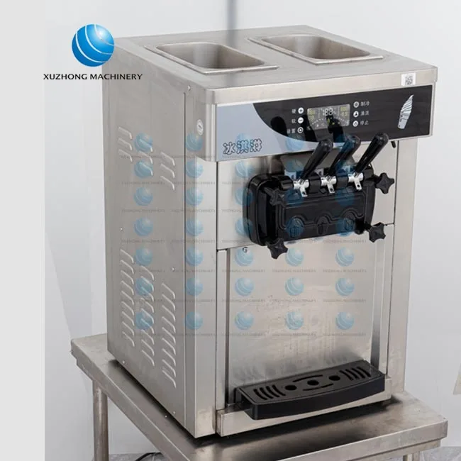 Factory Direct Sales Soft Serve Ice Cream Making Machine Table Top Soft Serve Ice Cream Machine Commercial Ice Cream Maker