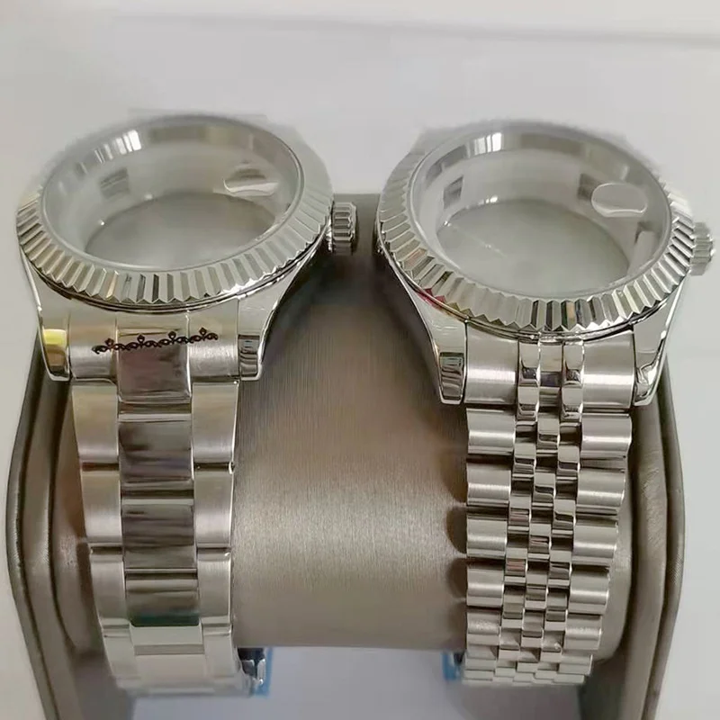 Classic 40MM bezel 316L steel mechanical case three strains five beads universal set