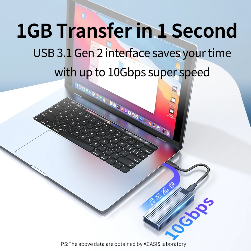 USB3.1 Type-C to M.2 NVMe SSD Box Solid State Drive Housing Case 10Gbps High Speed Hard Drive Disk Enclosure