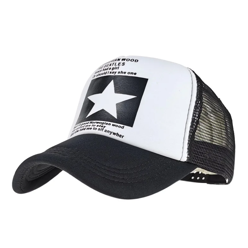 
Custom Logo New Design Man And Women Unstructured Snapback Foam Blank Mesh Trucker Hat Caps 