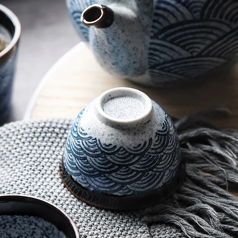 High Quality Customized Porcelain Sake Cup Cappuccino Tea Cup Japanese Ceramic Coffee Mug Without Handle