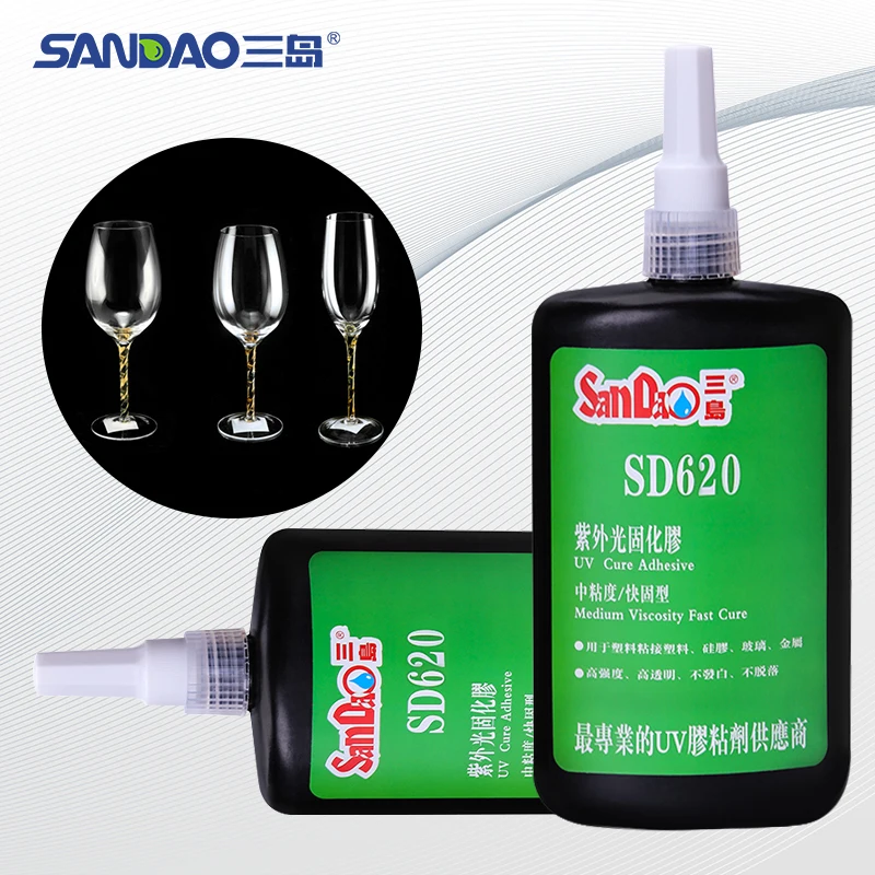 Factory Price High Strong Adhesive Relay Shadowless UV Glue Resin for PC Metal Glass Acrylic Bonding