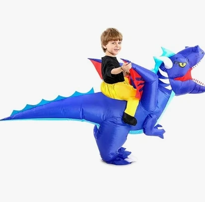 Inflatable Dragon Toy with Wings   Perfect for Indoor and Outdoor Activities and Imaginative Play