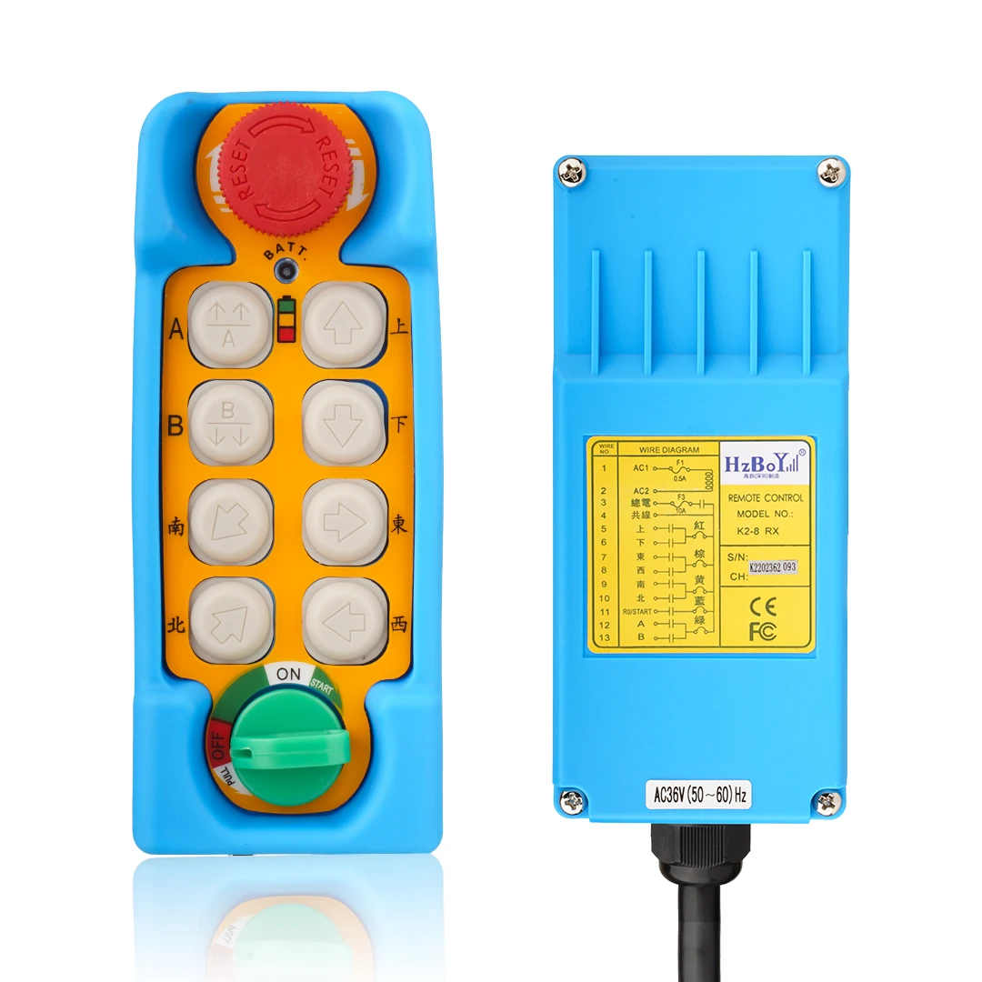 K2-6 Factory price waterproof gantry crane wireless industrial radio remote controller