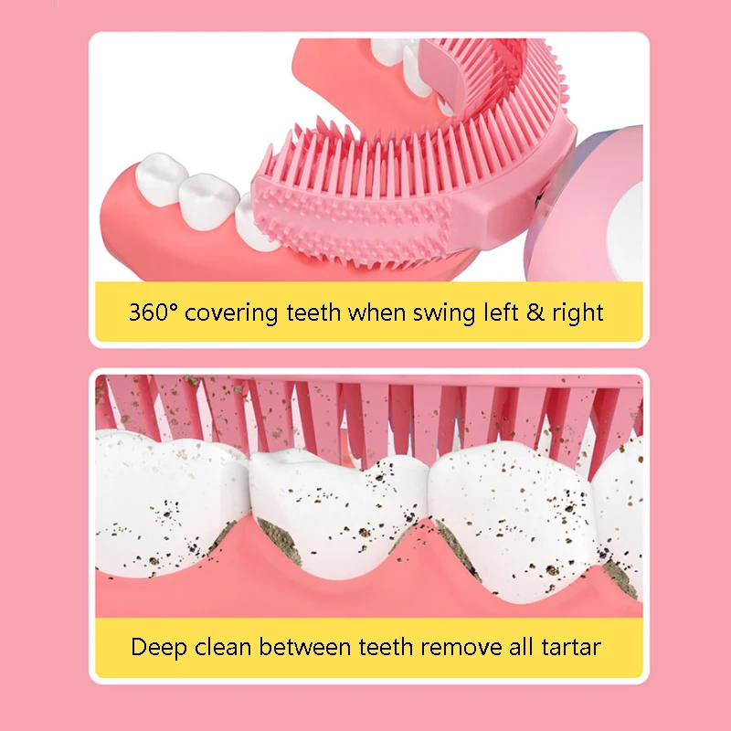  360 Degree Automatic Sonic Gum Massage 3 Modes U Shape Electric Toothbrush Children with Music or Voice