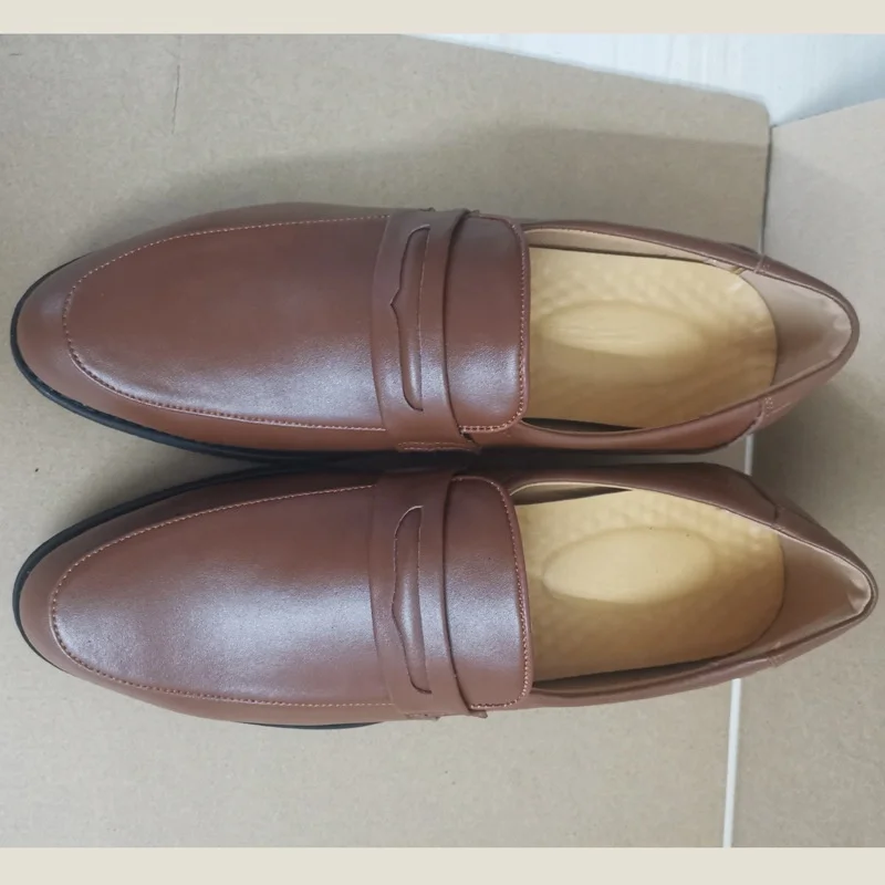 Hot Genuine Leather Men Dress Evening Party Wedding Shoes Daily Office Suit Shoes Work Professional Manager Shoes
