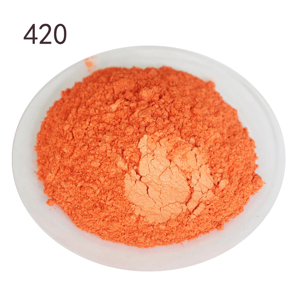 50g ручной работы художественные красочный порошок #420 абрикос губная помада тени для век косметический слюда жемчужный пигмент