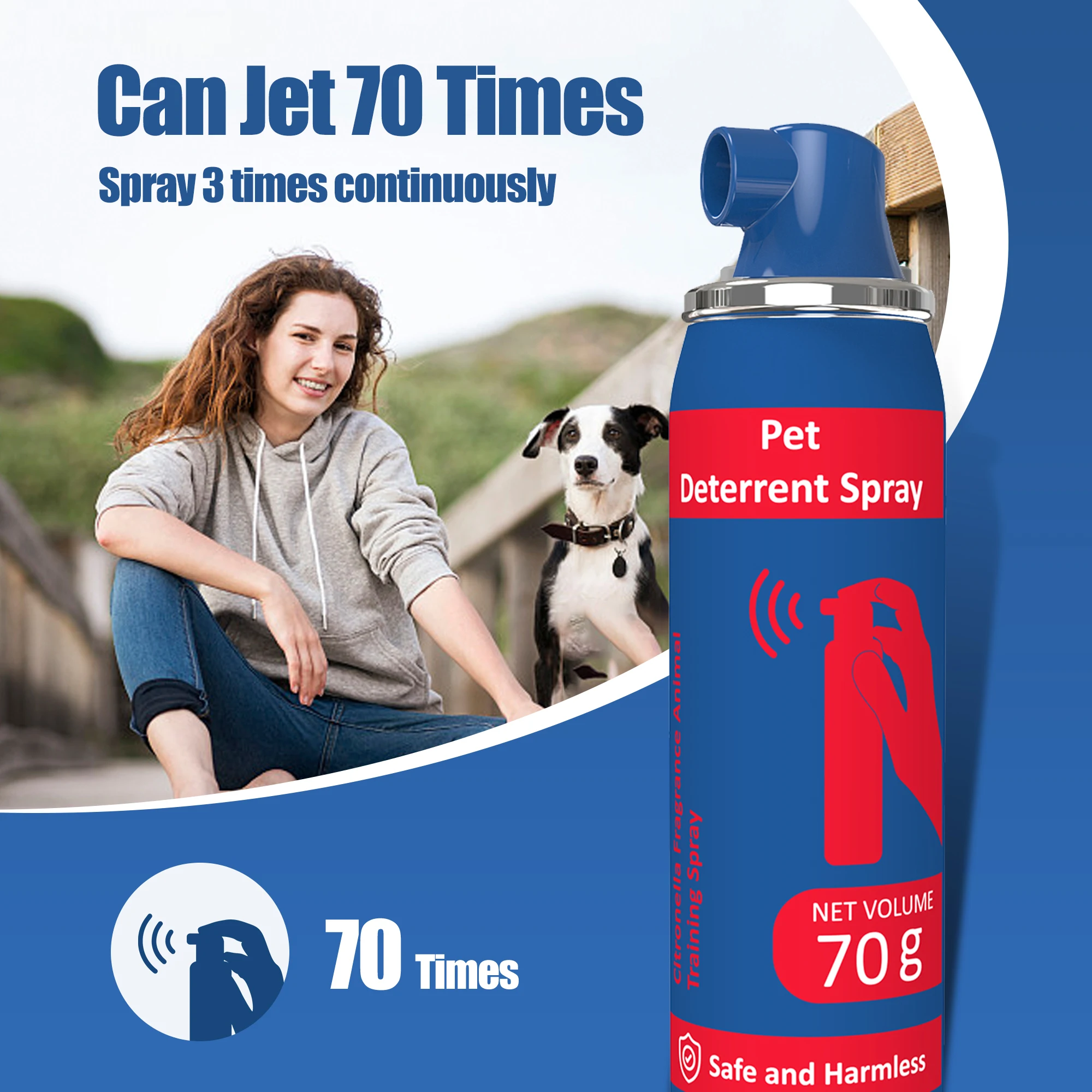 Safe Humane Effective Stops Barking Jumping Up Food Stealing Dog Fights Spray Dog Trainer Spray Corrector