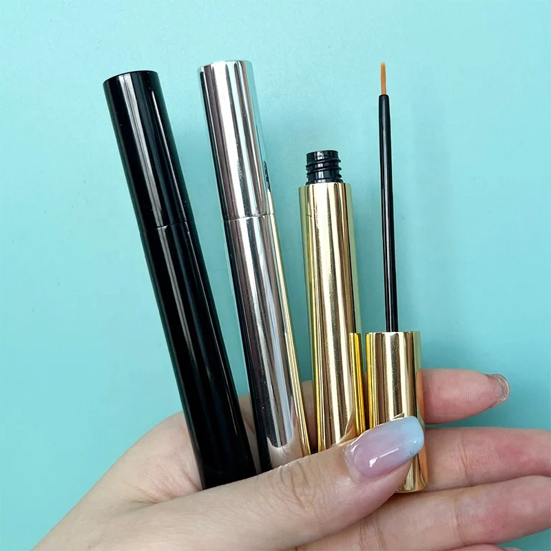 Mental eyelash brush tube eyelash serum bottle grows eyelash with box aluminum 6ml empti mascara bottle