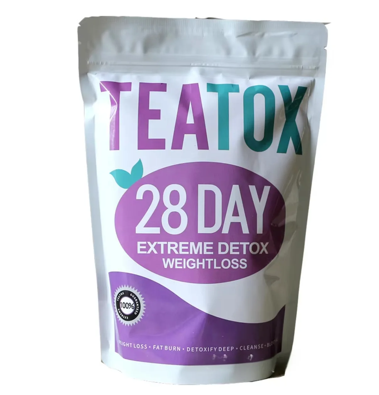 Organic 28-Day Slimming Herbal Tea ISO Certified Detox Flat Tummy Diet Tea with Vitamins Blended Packaged Teabag Bottle Adults