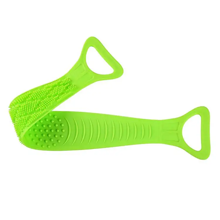 
Silicone Body Scrubber Exfoliating Cleaner Durable Shower Towel Male and female double-sided powerful long silicone back cleaner 
