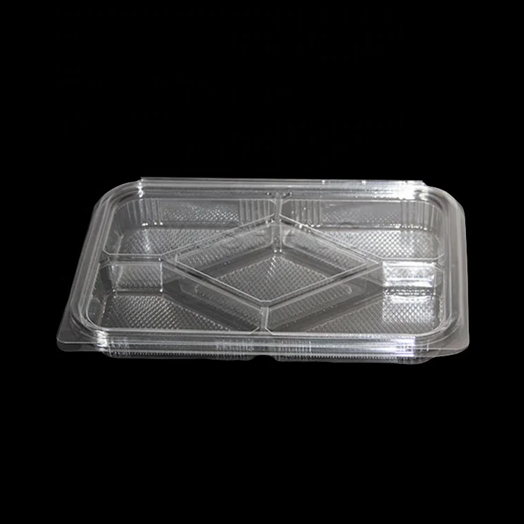 Disposable clear plastic container with lid,plastic tray rectangular