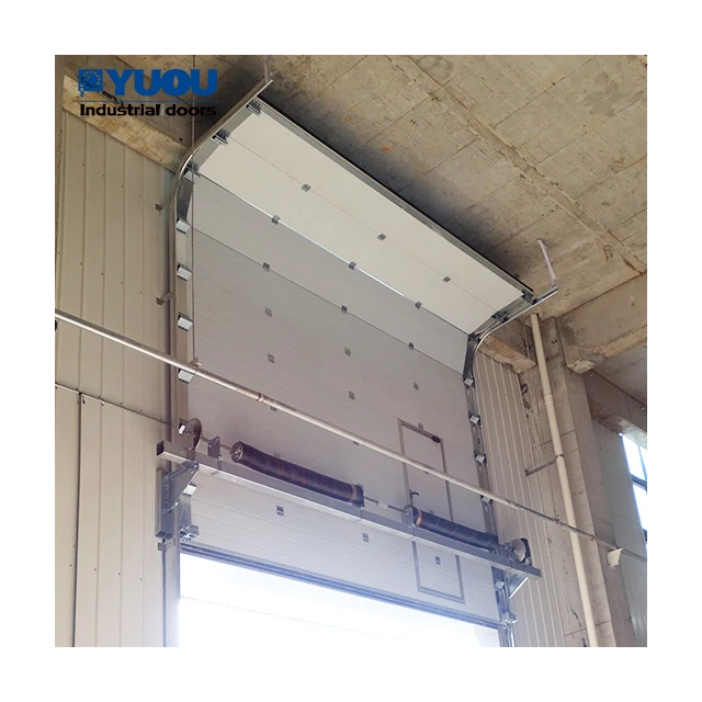 Factory Direct Sale Industrial Doors Vertical Lift Thermal Insulation Remote Control Sectional Door for Workshop and Warehouses