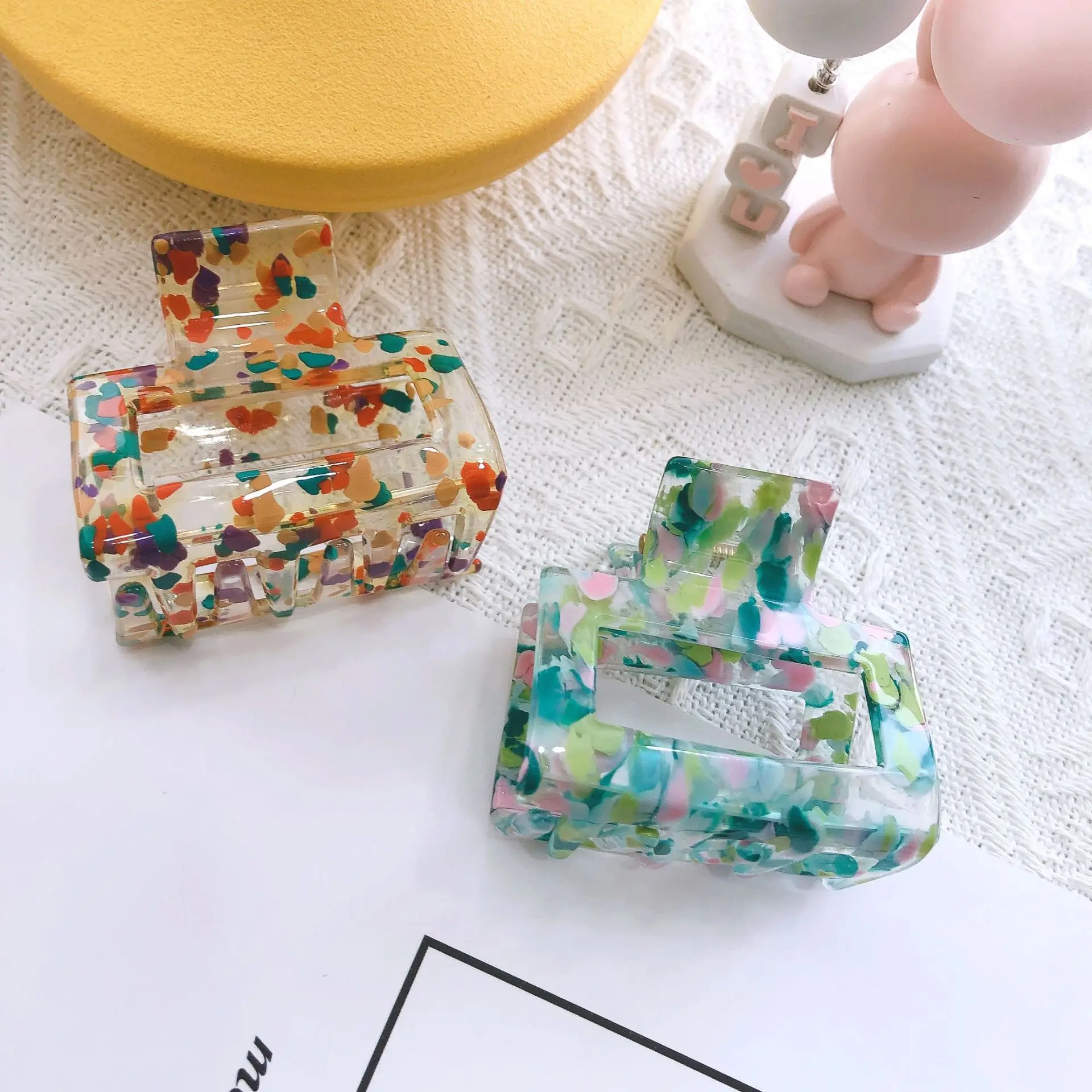 Wholesale products large hair claw clips women korean fashion acetate hair claw