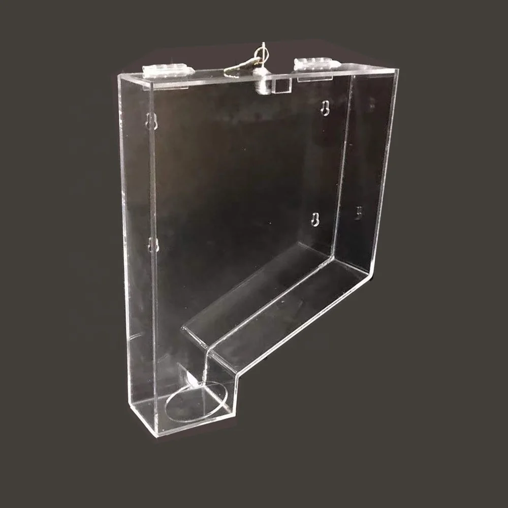 custom design wall mounted transparent clear acrylic perspex condom dispenser