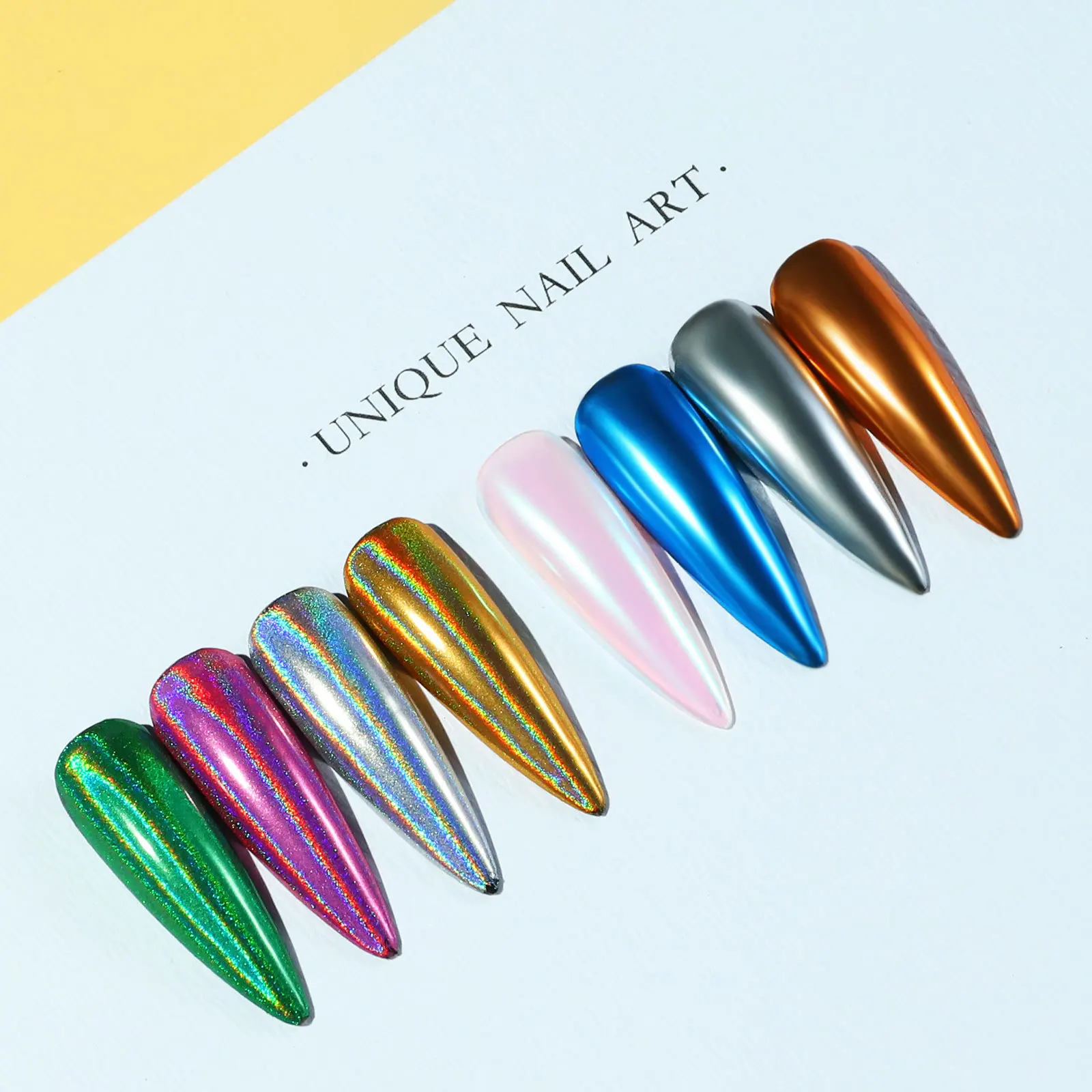 4 color Solid Magic Mirror Powder 4 color Mirror Super Flash nail powder for women girlfriend