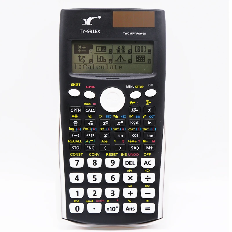 TY- 991EX Dot Matrix Screen Natural Display 552 function Two way power calculator scientific calculation