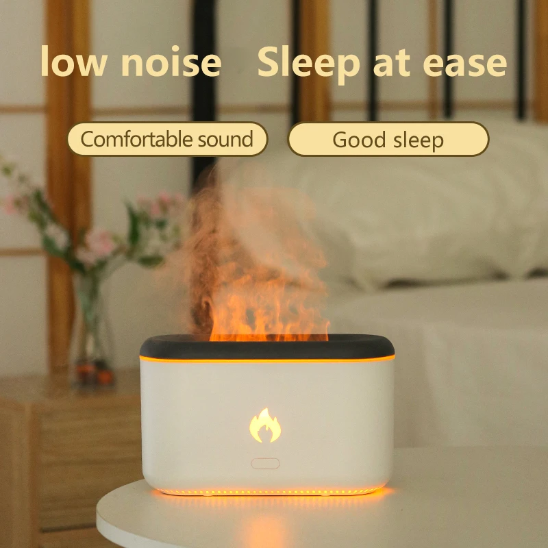 New Trend Desktop Air Humidifier 300ml Smooth Mist Essential Oil Aroma Diffuser Flame Humidifier