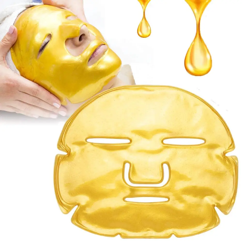 
Private Label 24K Gold Collagen Crystal Facial Mask Firming Face Gel Mask 