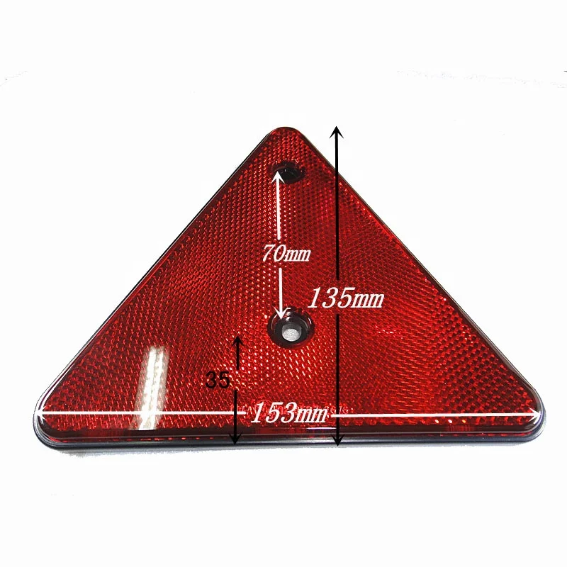 Новые высокояркие треугольные отражатели дорожного движения с пластиковой рамкой для автомобиля грузовика прицепа