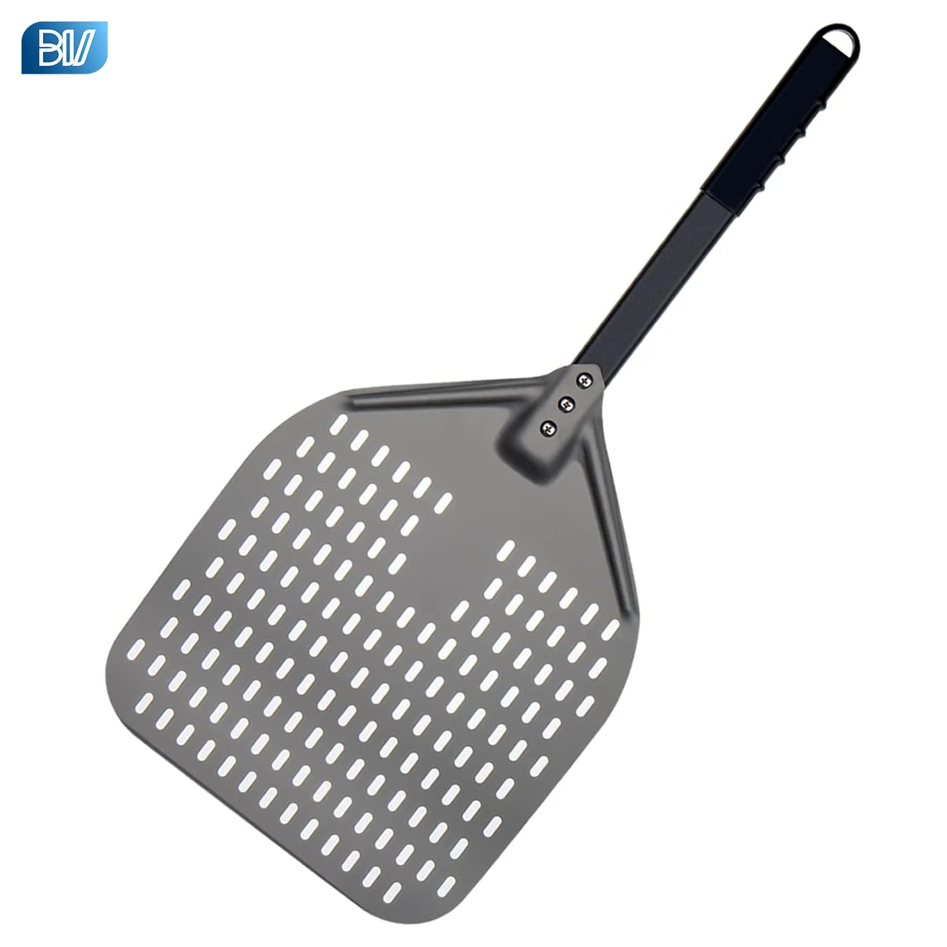 Factory Direct Aluminum Black Pizza Paddle 12 14 Inch Long Handle Sliding Pizza Peel For Restaurant