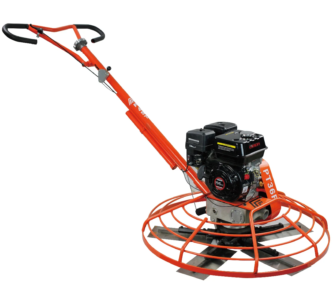 PT36F petrol engine concrete finishing power trowel with five blades