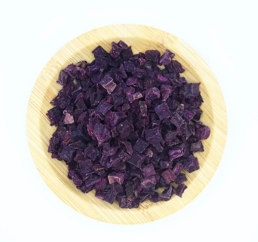The factory supplies crops for direct sales of food from the place of origin, such as dried purple potatoes and chips