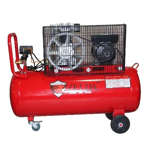 portable 100L 3HP piston air compressor with 8 Bar/115Psi high pressure Belt Driven Air Compressor