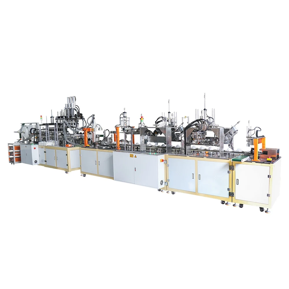 Fully automatic Surgical Protective N95 cup Mask Production Machine ear strap nailing machine