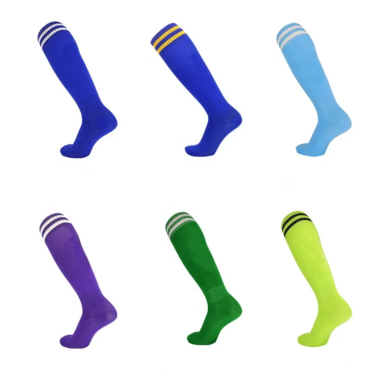 New Arrival Custom Knee High Men Kids Sports Grip Socks For Football