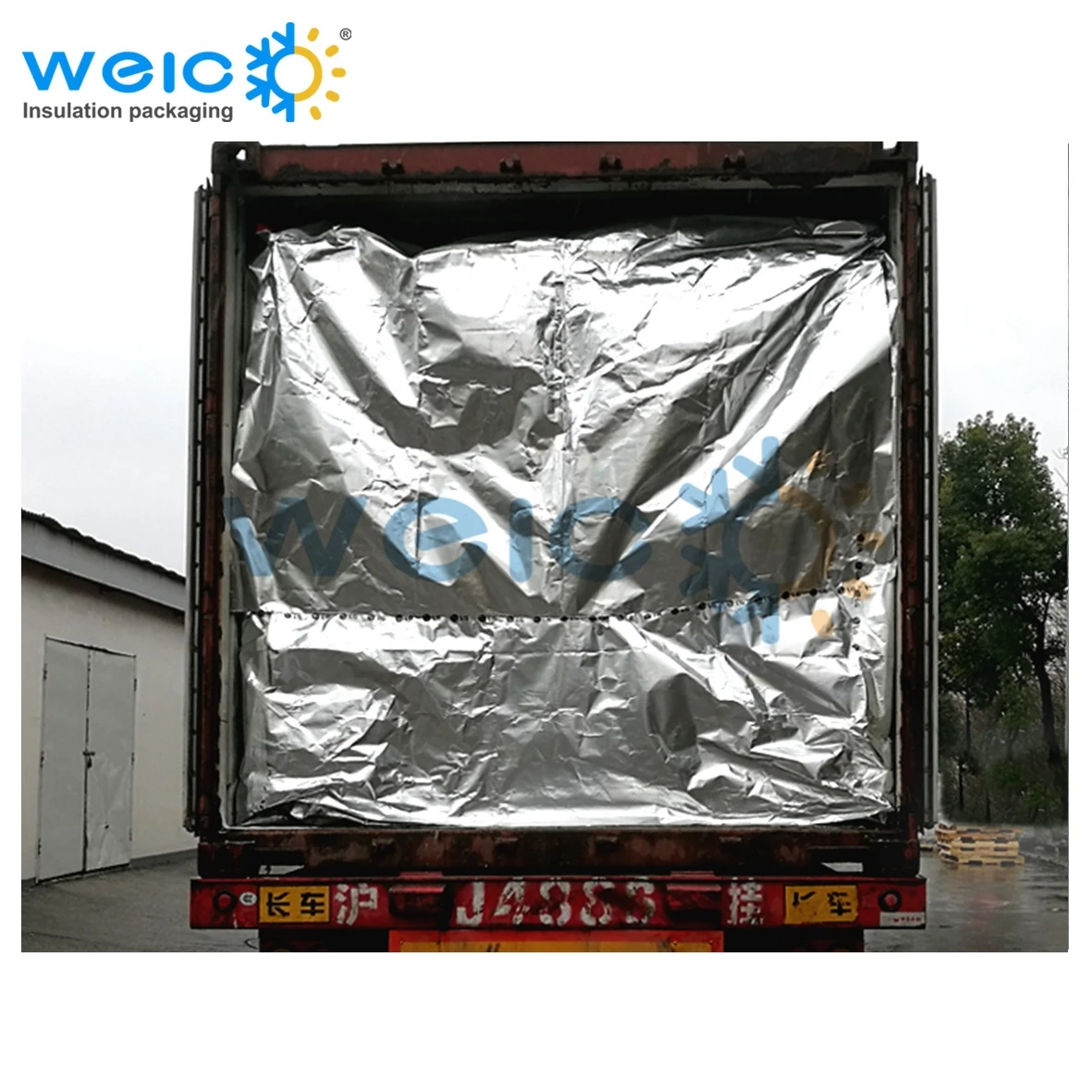 40gp Aluminum Foil Thermal Container Liner Thermal Blankets For Transportation