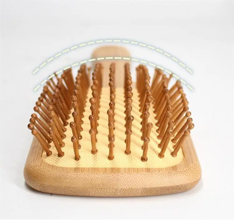 Wholesale Bamboo Air Bag Comb Wood Hairdressing Scalp Health Massage Hair Comb
