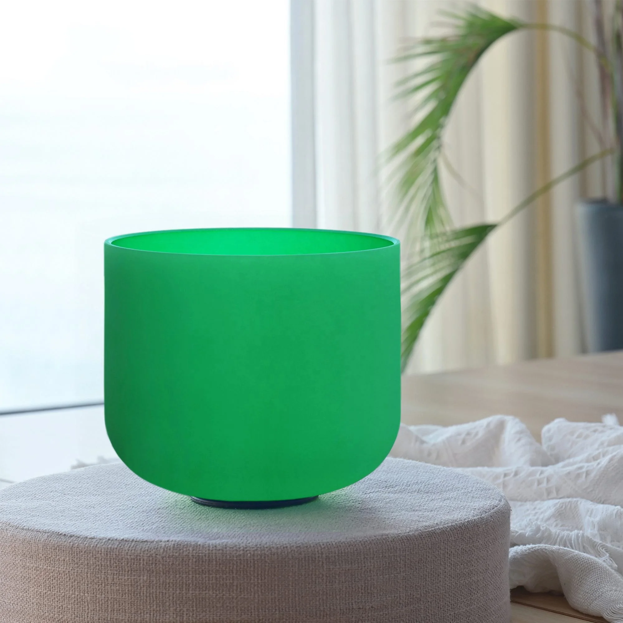 Чакра в форме сердца с мелодией, Кварцевая Поющая чаша