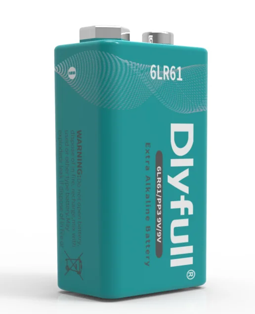Dlyfull 6LR61 450mAh high quality 9V dry cell battery alkaline battery