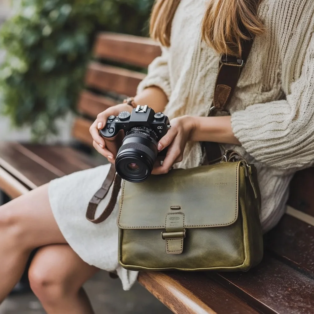 Factory Wholesale Professional Photographer Camera Bag Custom Make Small Leather Camera Purse Bag For Women