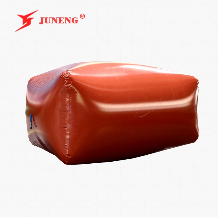 Chinese manufacturer PVC flexible red mud household use 3/5 cubic meter storage balloon biogas bag