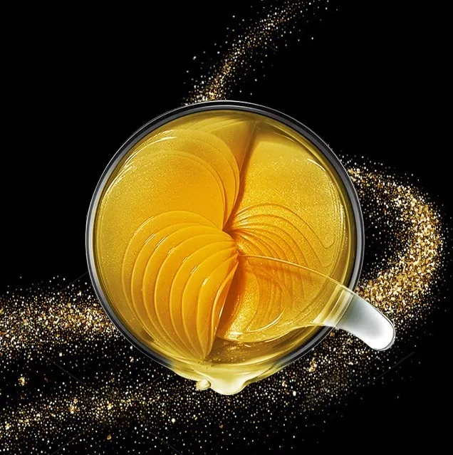 Wholesale 60pcs 24K Gold Collagen Crystal Eye Mask Dark Circle Removal Brightening Eye Patches Under Eye Mask