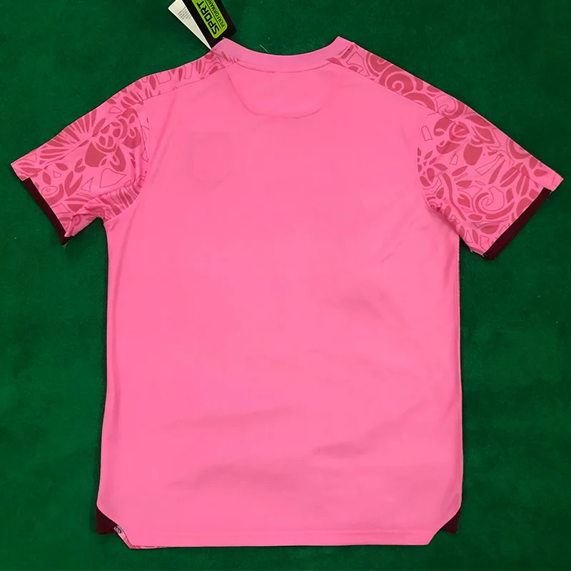 2025 New Arrival Manufacturer Thai Quality Pink Palestine Football Soccer Jersey Pink Palestine Football Shirt