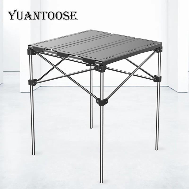 Travel Folding Table with Telescopic Table Legs Camping Aluminum New Camping Outdoor Furniture Metal