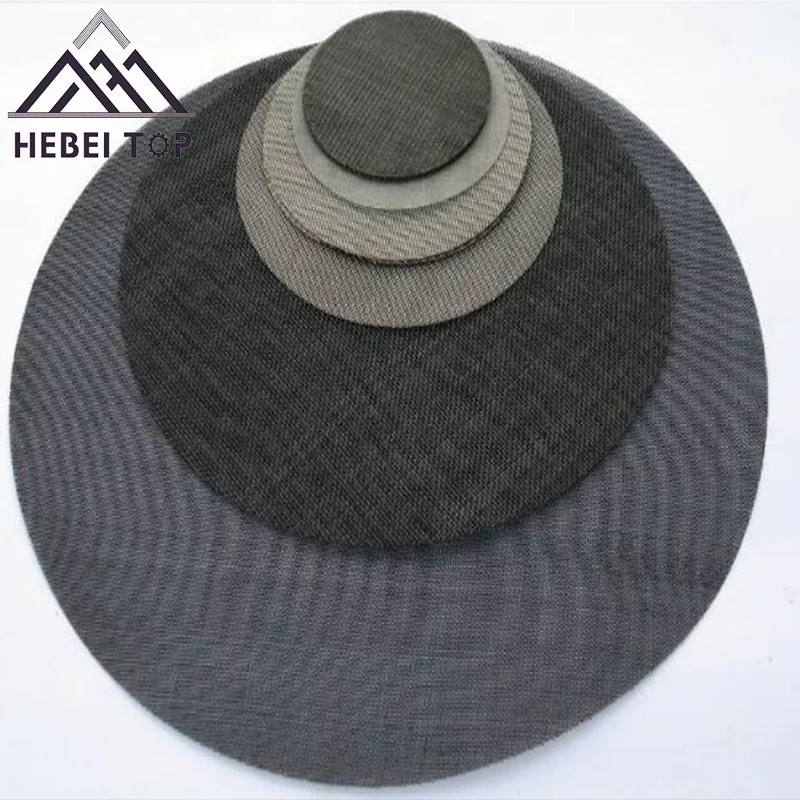 plain woven black wire mesh cloth