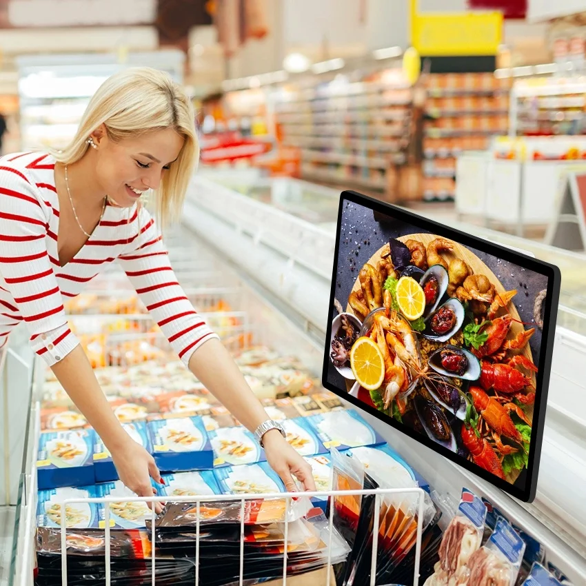 Фабрика ультра тонкий 15 6 дюймов коммерческий планшет Digital Signage рекламный дисплей емкостный сенсорный экран Android 11 0 2 + 32 ГБ