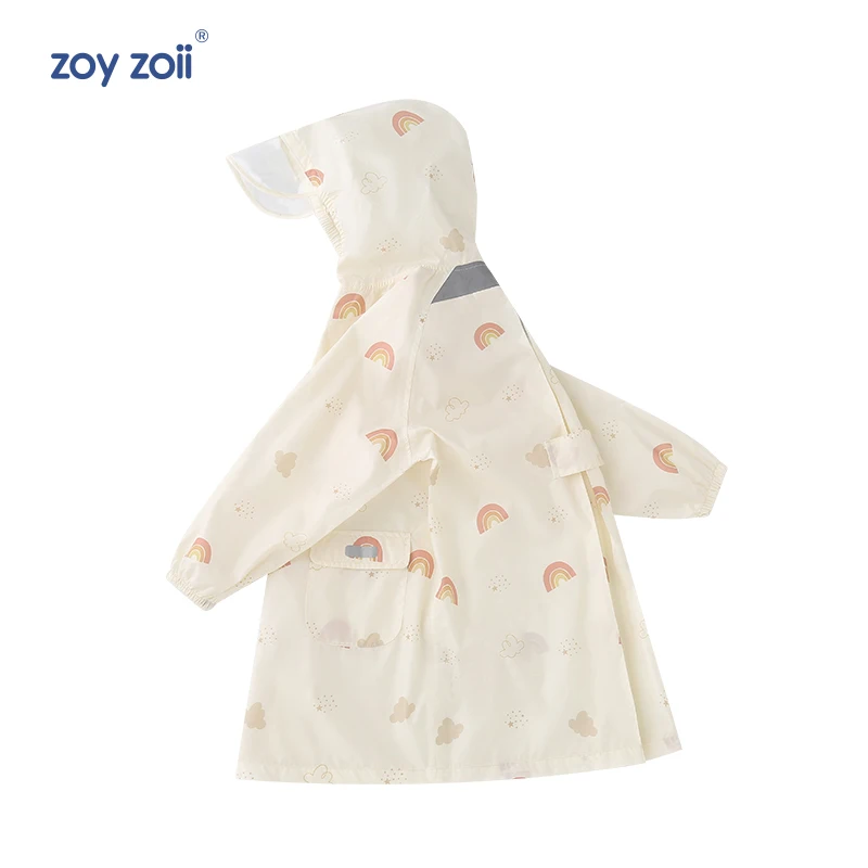 Zoyzoii funny children raincoat jacket waterproof high quality poncho rain wear for kids