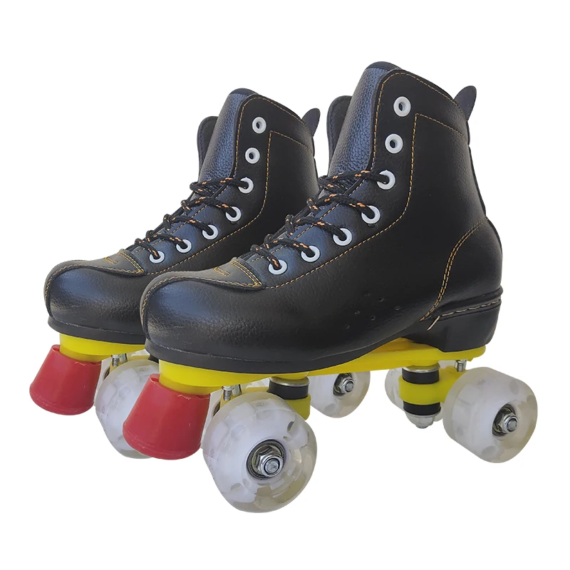 
Factory Sale Various Widely Used Microfiber Skate Ice Hockey Double Row Skates 