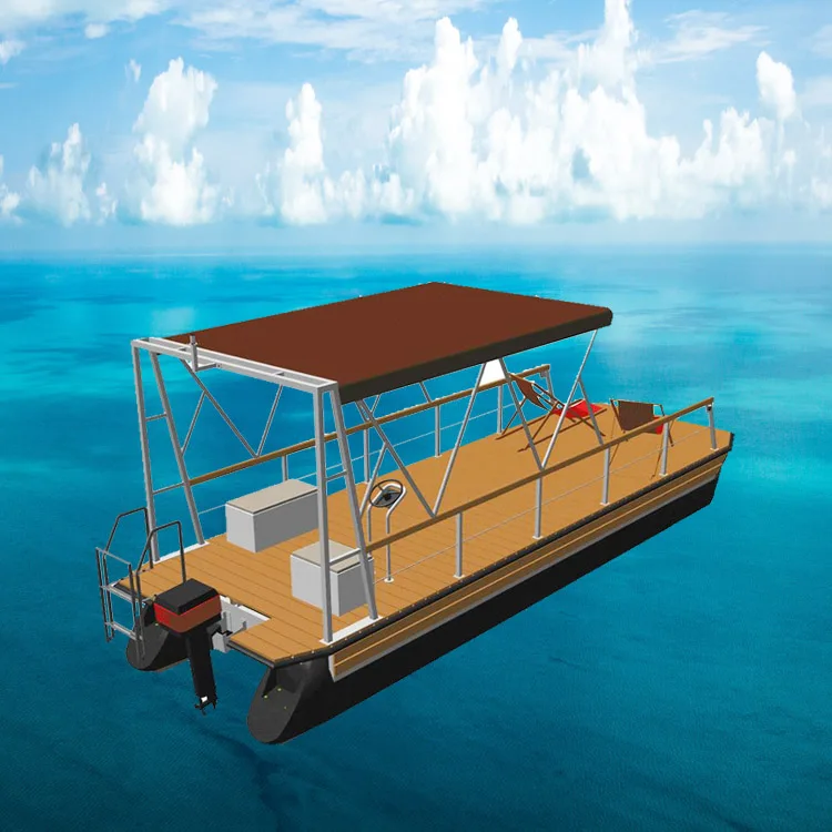 Roto molding plastic pontoon float plastic working boat pontoon floats for sea party boat luxury pontoon