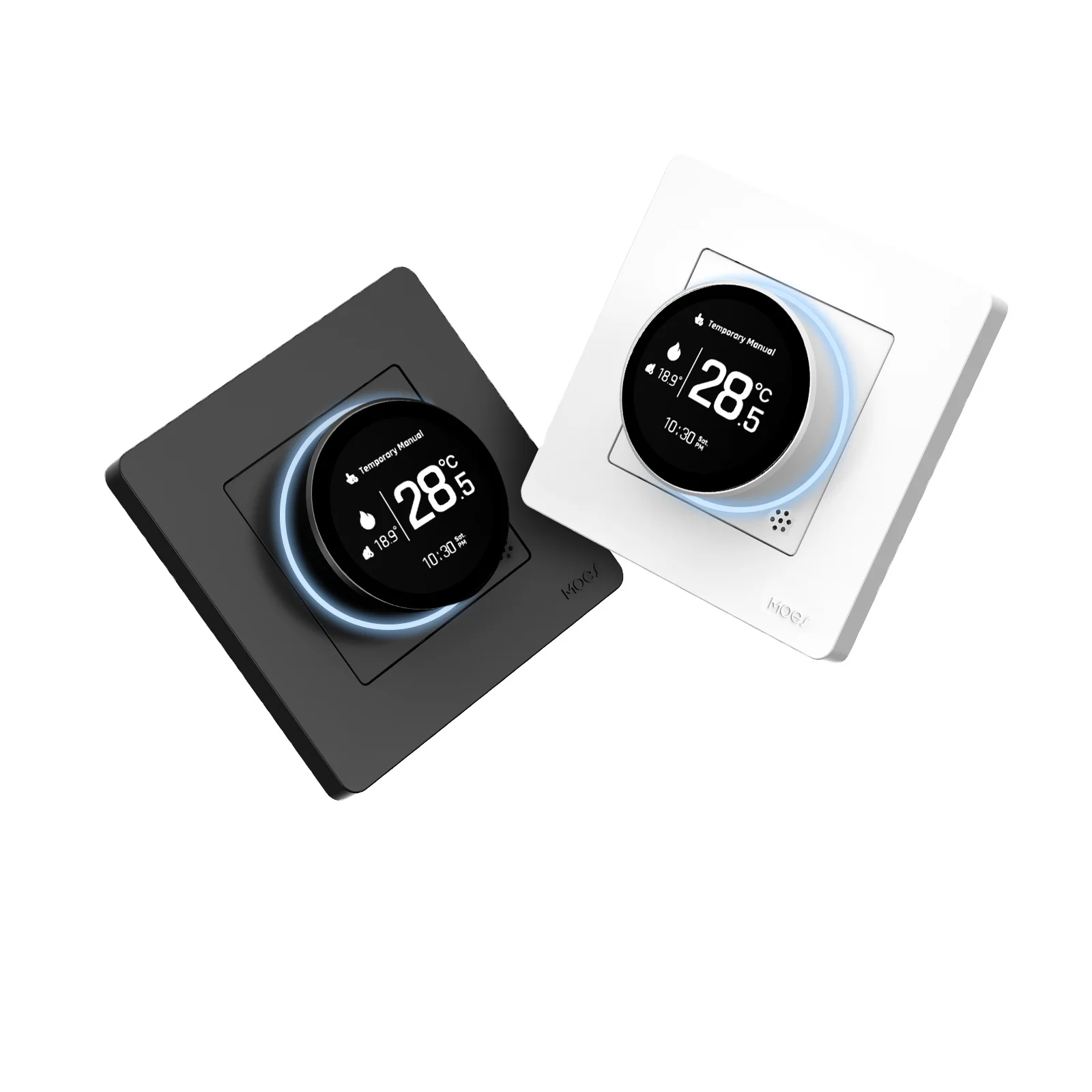 MOES Tuya ZigBee умная ручка термостат звездное кольцо серии регулятор температуры водяной котел электрическое отопление с Alexa Google