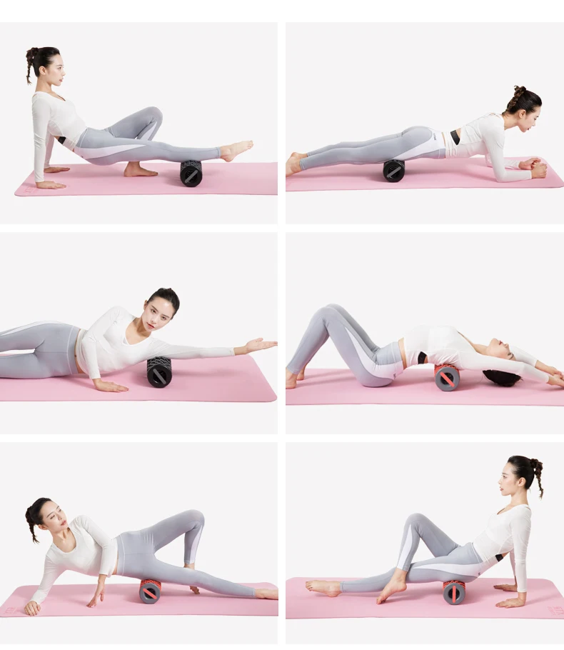 Custom Stretchable Yoga Foam Roller Portable Hollow Core Massage Roller