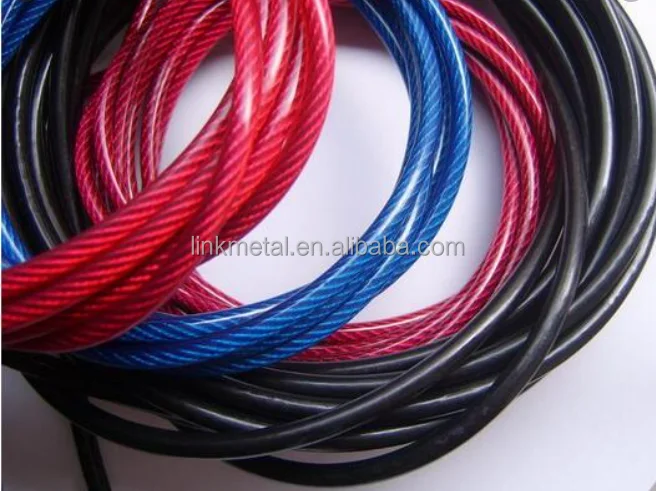 PVC coated 6*19/7*19 steel wire rope factory