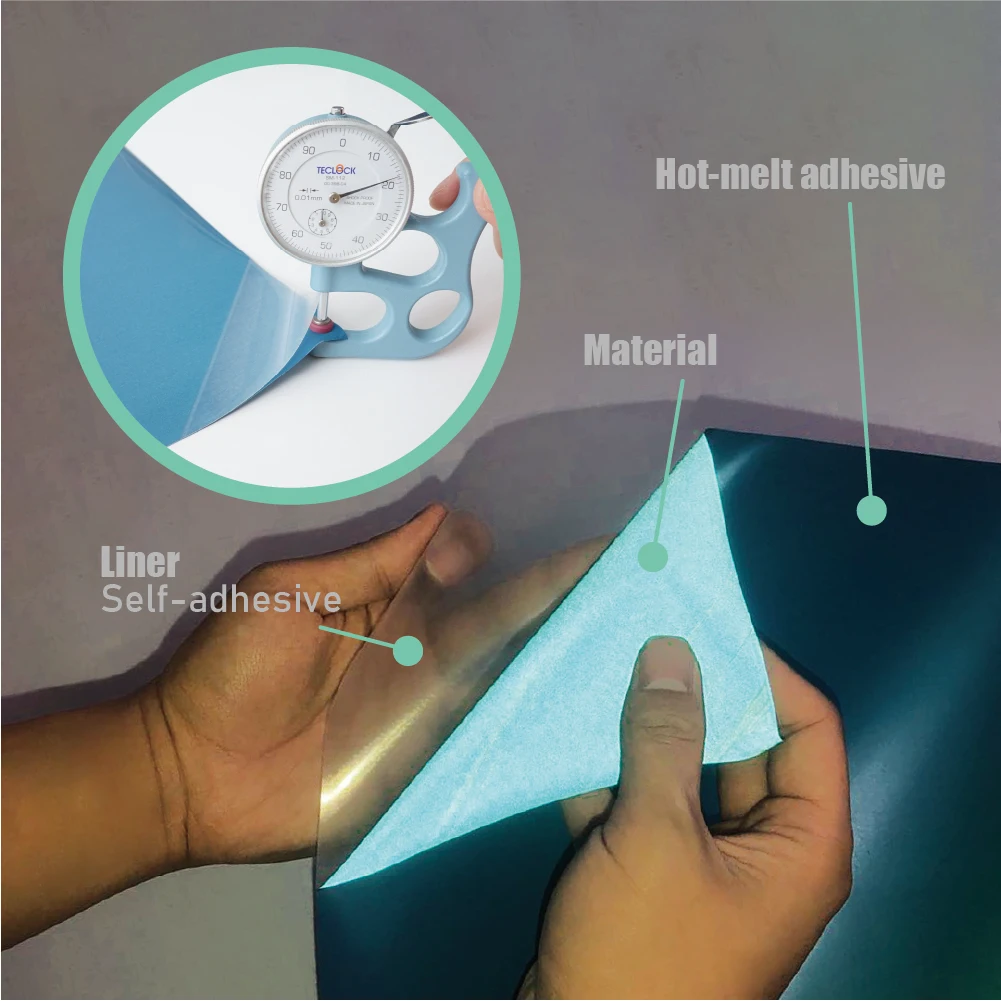 Factory wholesale washable clothing thermal transfer label reflective heat transfer film