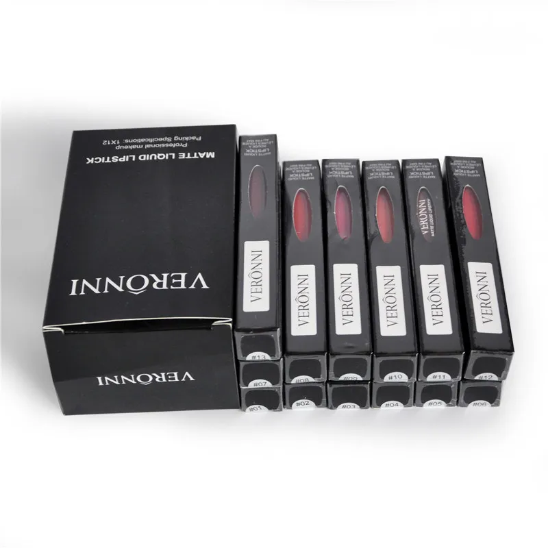 VERONNI 13 Colors Lip Gloss Wholesale Makeup Lips Makeup Matte Liquid Lipstick