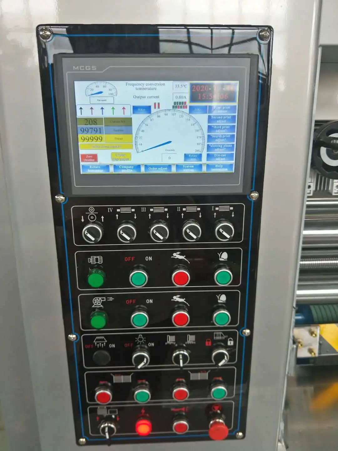 best quality corrugated cardboard printing machine with die cutting slotting to make carton box